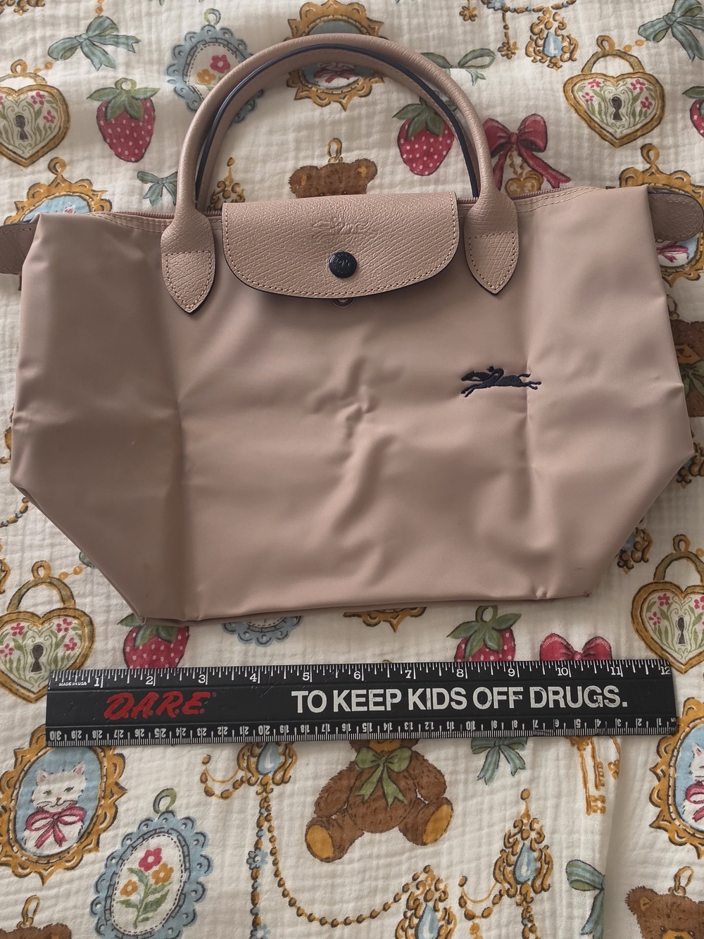 Longchamp Le Pliage Small Top-Handle Tote in Blush Pink